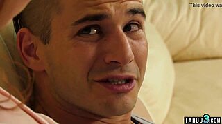 Redhead teen Athena Rayne bends over offering tight pussy to stepbrother's big cock