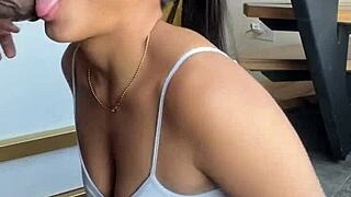 She devours stepbro's BBC like a hungry slut - nysdel couple