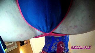 jane rams mark's ass with huge new strapon toy closeup part 2 escouple