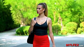 glamorous milf sneaks to boss's home showdown