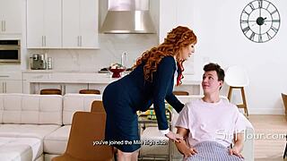 stepmom's flight attendant roleplay turns into wild fuck - lauren phillips 😏✈️