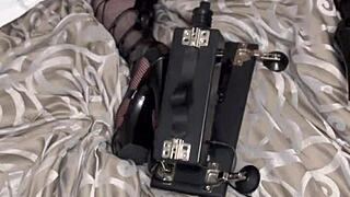 curvy brunette squirts hard before big natural tits anal pounding