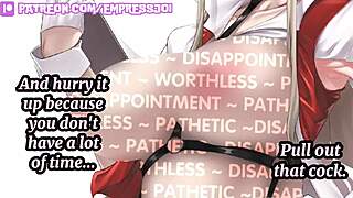 😈 4 min joi challenge: beta, jerk to censored feet or face femdom humiliation! ⏱️