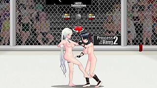 Princess of the Ring 2: Can Natasha beat Sayuri in lesbian catfight?