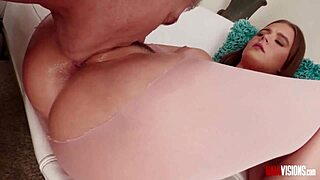 sweet sky wonderland rides stepdad's monster cock with deepthroat and creampie