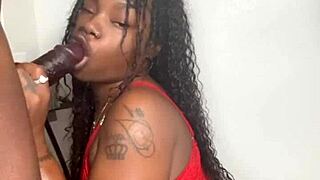 stepbrother's monster bbc gets slurped by keisha minaj until huge cumshot