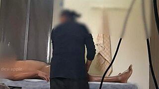 spa handjob turns risky when we get caught
