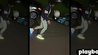 sexy ebony milf misty stone rubs perfect ass and small tits