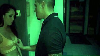 bound teen takes hardcore strapon from cash machine domme