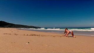 russian sasha ikeyeva bikini ass on spanish beach