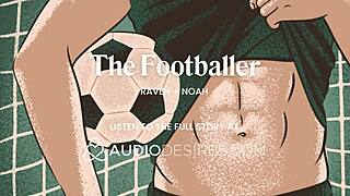 Athletic stud fucks sexy interviewer hard in locker room after arrogant questions