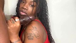 stepbrother's monster bbc gets slurped by keisha minaj until huge cumshot