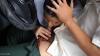 craving public car fuck deepthroat creampie from my horny japanese pinay stepsis slut uniform wet squirting