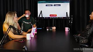 feeling the thrill of jujube's delight in bora cast with bruna carlos - part 1 on sheer red!