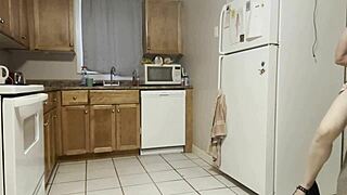 Stepdad catches drunk stepdaughter late! Fucks her tight ass pussy mouth or tells mom 😈🍑👅