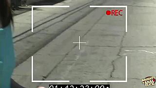 adorable skinny brunette flashes then gets ass licked and fucked hard!