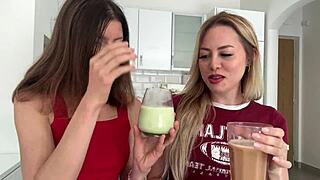 gina gerson maya rose dirty talk pussy fuck over coffee