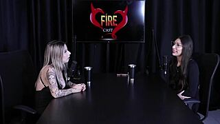 veja a entrevista safada com melina khalifa no porn cast brazil parte 3... watch sheer red lingerie!