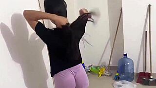 Colombian big ass teen neighbor fucked hard while hubby works orgasm