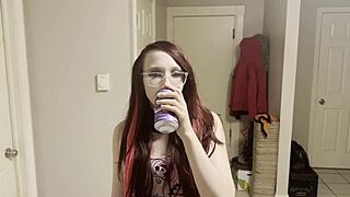 Stepdad catches drunk stepdaughter late! Fucks her tight ass pussy mouth or tells mom 😈🍑👅