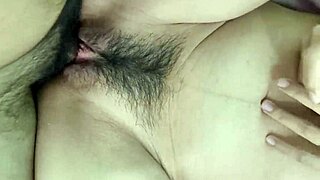 damn closeup on friend's hairy wife pussy getting fucked hard