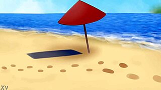 Uzaki Hana's big tits bounce beach sex monster cock creampie tittyfuck