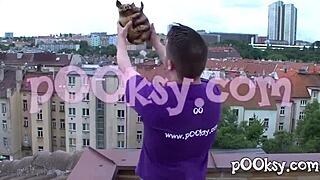 rousse slut in lingerie ready for hot amateur deepthroat doggystyle pounding