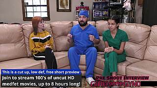 ditria rose endures first gyno exam with anal fingering and spreading