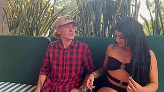 hot threesome with my boyfriend and horny receptionist mia montielth bends over for deepthroat cowgirl fun