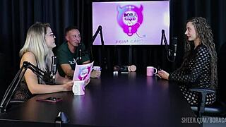 feeling the thrill of jujube's delight in bora cast with bruna carlos - part 1 on sheer red!