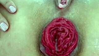 milf's juicy destroyed ass prolapsed gaping closeup play