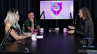 feeling the thrill of jujube's delight in bora cast with bruna carlos - part 1 on sheer red!