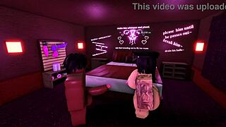 After wild party russian roblox girl gets roughly used in gloryhole