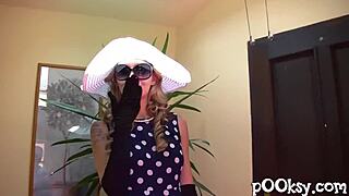 rousse slut in lingerie ready for hot amateur deepthroat doggystyle pounding