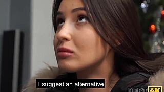 Debt4k: Shopaholic Russian Fucked in Hubby's Gaze