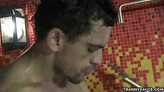 Nicole marques blows then anal rides cock hard