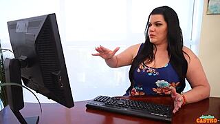 maggie green licks angelina castro's huge toy before wet milf sex