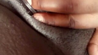 Girlfriend rubs her huge tits and ass to get me rock hard