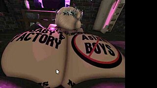 snow bunny rides dick deep in roblox condo