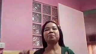 dancing asian doll twirls playfully in homemade amateur clip