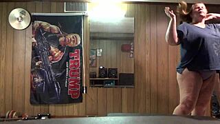 redhead milf dildo slips into accidental creampie bliss