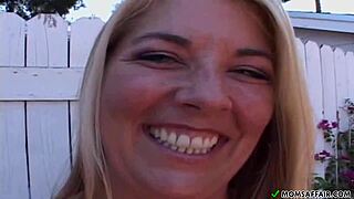 Chubby mommy's big tits and ass jiggle wild!