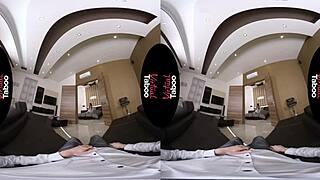 brunette with big ass and tits gives pov blowjob on shaved pussy