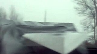 aussiefox flashes her tits teasing truckers on the road