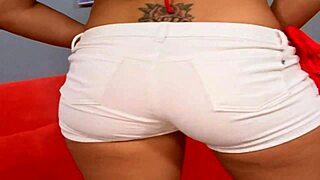 blonde american milf mom rides monster cock deepthroats in lingerie on bed