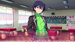 Real Hentai Yuri Route 6: Massive Cock Creampie Facial Over Big Tits Ass