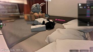 teasing this snowbunny tatted fan before i slide in deep part 1 😘❄️