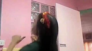 dancing asian doll twirls playfully in homemade amateur clip