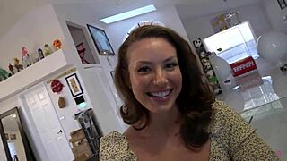 Mandy Waters rides Teddy Tarantino's monster cock after NFT lesson!