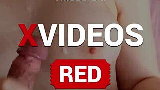 stepsis strokes me off MASSIVE cumshot all over her tits pov